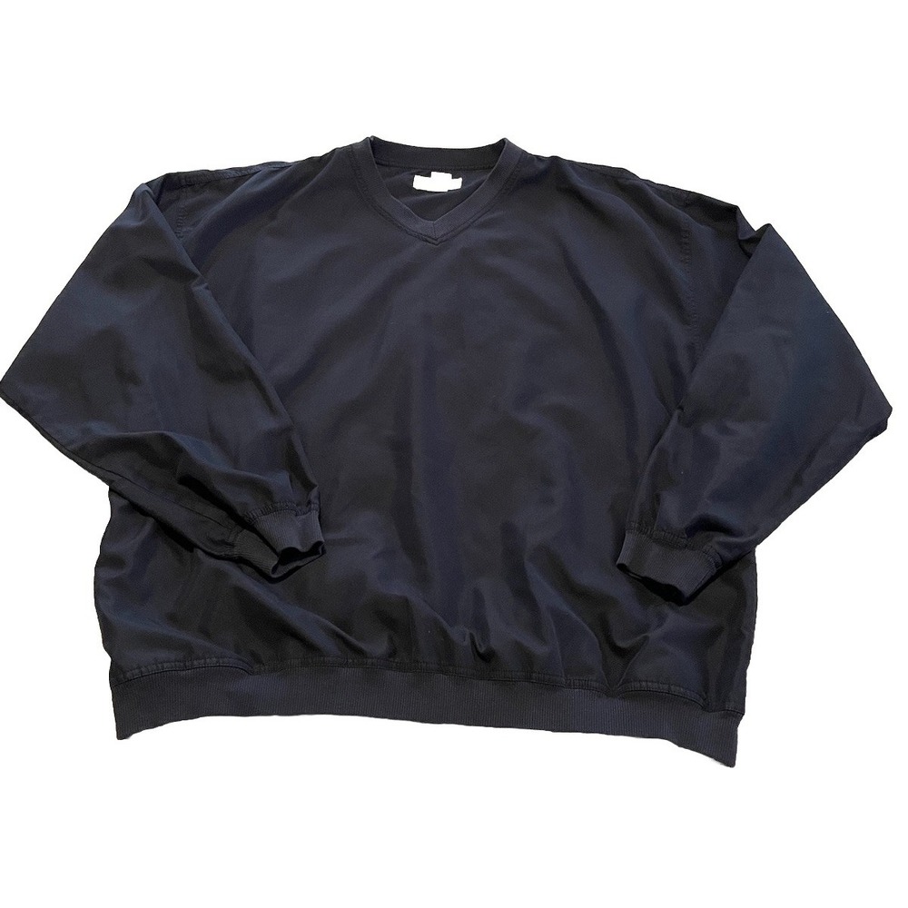 Vintage 90s‎ Munsingwear Golf Pullover Windbreaker Jacket Men Size X-Large Black